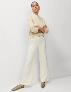 Woven Wide Leg Trousers -M&S Woven Wide Leg Trousers 3