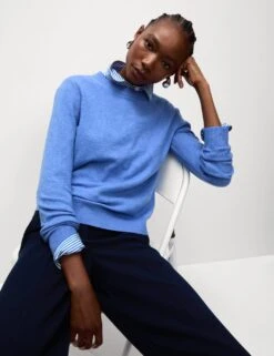 Air-Yarn Crew Neck Jumper -M&S air yarn crew neck jumper 13