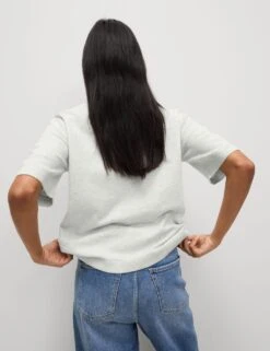 Air-Yarn Crew Neck Knitted Top -M&S air yarn crew neck knitted top 11