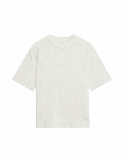 Air-Yarn Crew Neck Knitted Top -M&S air yarn crew neck knitted top