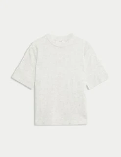 Air-Yarn Crew Neck Knitted Top -M&S air yarn crew neck knitted top 7