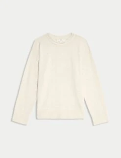 Air-Yarn Embellished Crew Neck Jumper -M&S air yarn embellished crew neck jumper 5