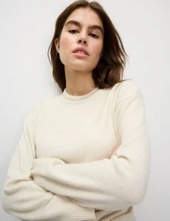 Air-Yarn Embellished Crew Neck Jumper -M&S air yarn embellished crew neck jumper 6