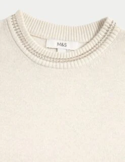 Air-Yarn Embellished Crew Neck Jumper -M&S air yarn embellished crew neck jumper 7