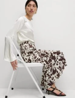 Animal Print Midaxi Slip Skirt -M&S animal print midaxi slip skirt 7