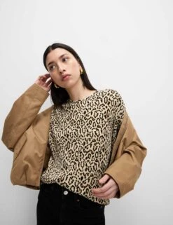 Animal Print Plisse Top -M&S animal print plisse top 11