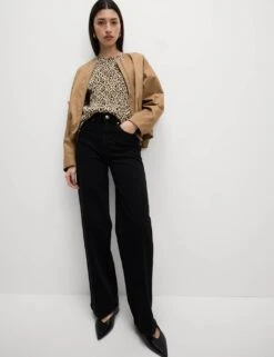 Animal Print Plisse Top -M&S animal print plisse top 8