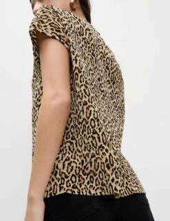 Animal Print Plisse Top -M&S animal print plisse top 9