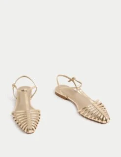Ankle Strap T Bar Flat Pointed Sandals 18 Ankle Strap T Bar Flat Pointed Sandals -M&S ankle strap t bar flat pointed sandals 4