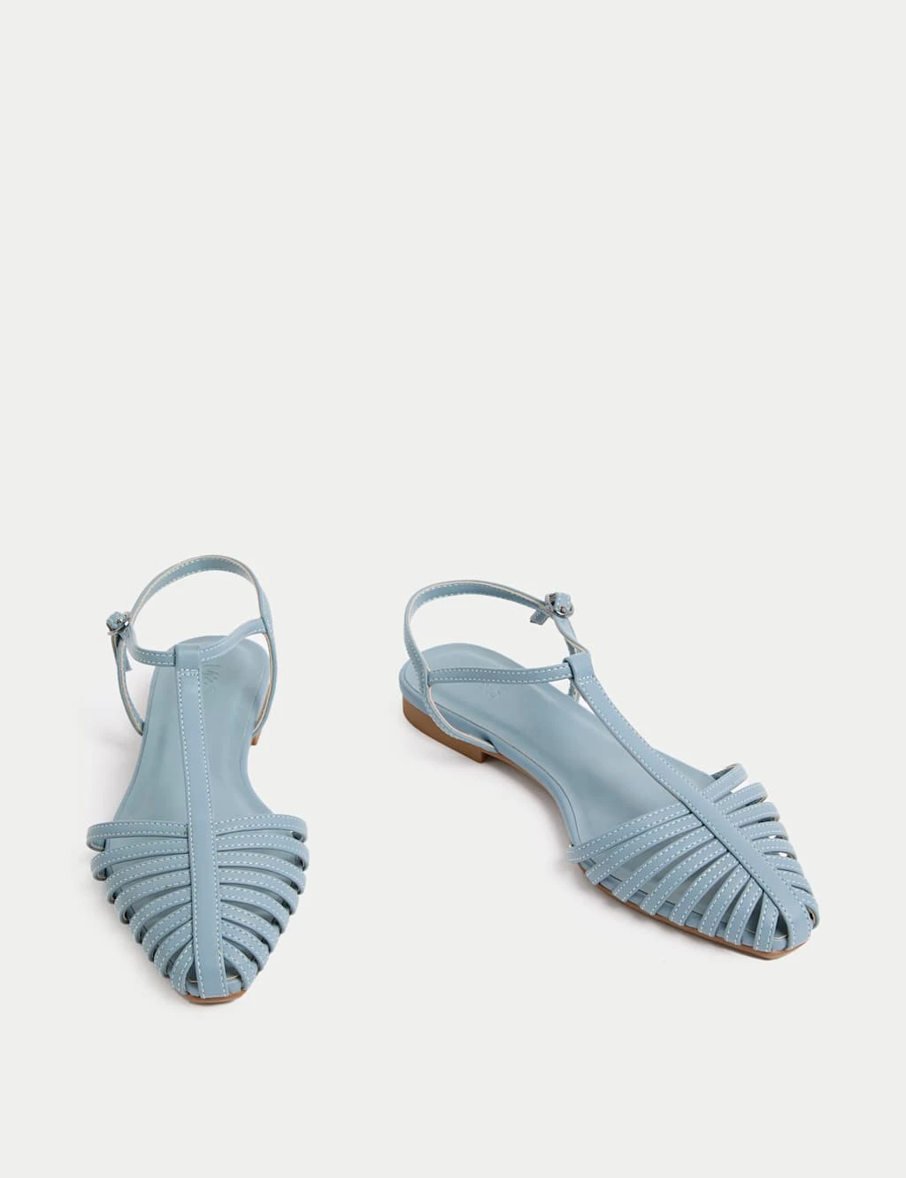 Ankle Strap T Bar Flat Pointed Sandals 12 Ankle Strap T Bar Flat Pointed Sandals - Image 10