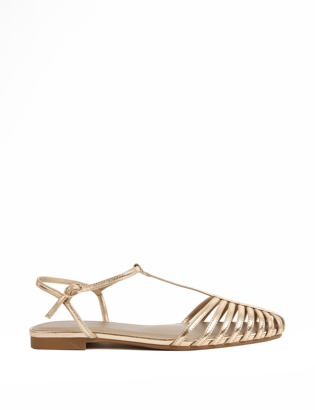 Ankle Strap T Bar Flat Pointed Sandals 6 Ankle Strap T Bar Flat Pointed Sandals - Image 4