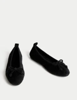 Bow Ballerina Slippers -M&S bow ballerina slippers 8