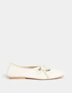 Bow Flat Ballet Pumps -M&S bow flat ballet pumps 12