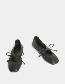 Bow Flat Ballet Pumps -M&S bow flat ballet pumps 8