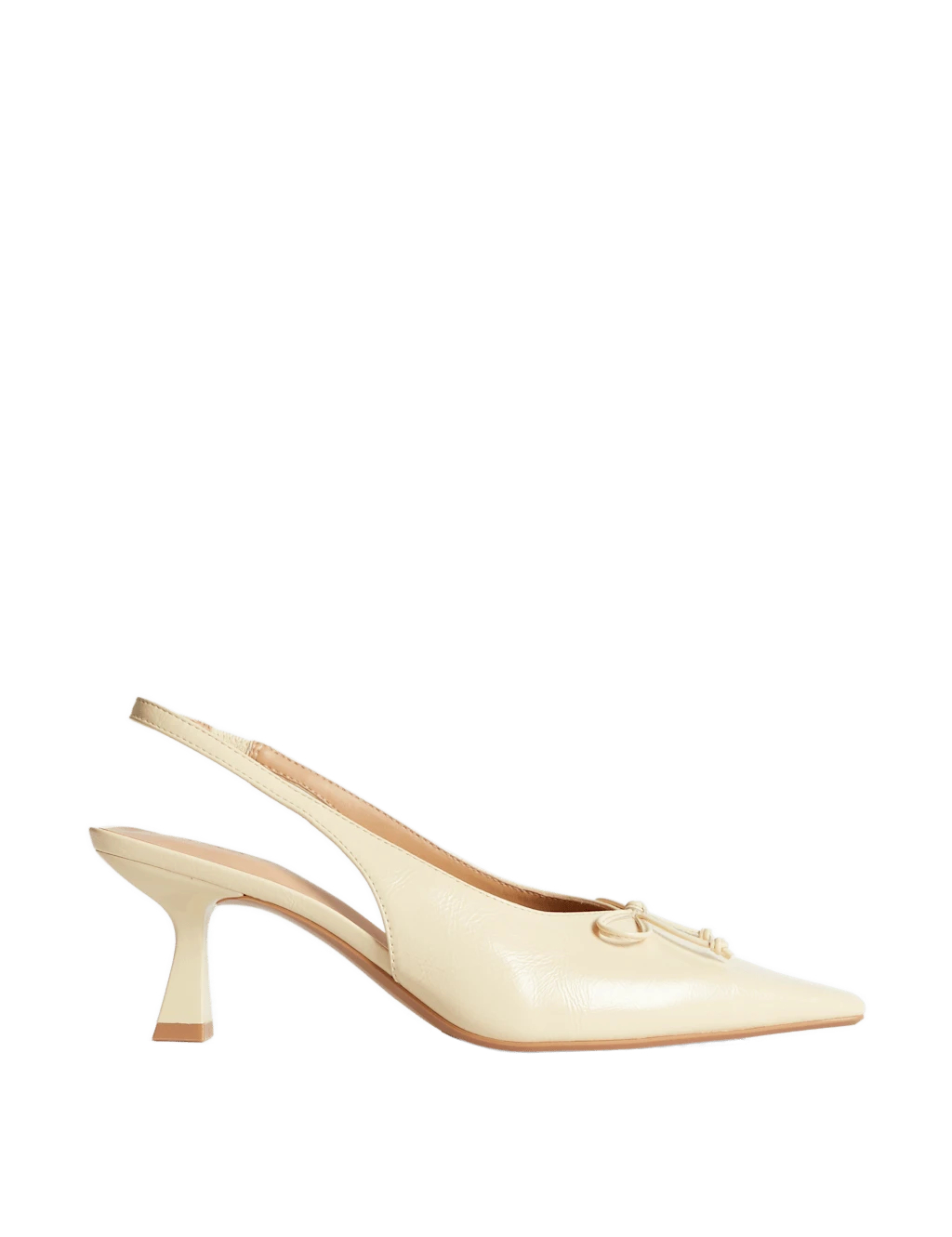 Bow Slip On Kitten Heel Slingback Shoes 12 Bow Slip On Kitten Heel Slingback Shoes - Image 10