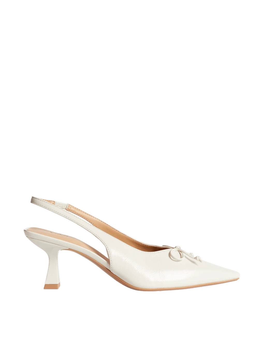 Bow Slip On Kitten Heel Slingback Shoes 8 Bow Slip On Kitten Heel Slingback Shoes - Image 6