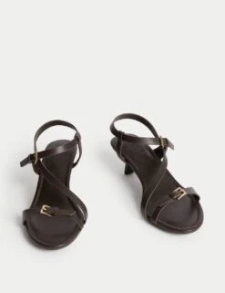 Buckle Kitten Heel Sandals -M&S buckle kitten heel sandals 3