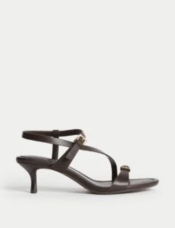 Buckle Kitten Heel Sandals -M&S buckle kitten heel sandals 4