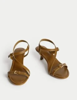 Buckle Kitten Heel Sandals -M&S buckle kitten heel sandals 6