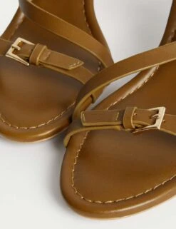 Buckle Kitten Heel Sandals -M&S buckle kitten heel sandals 8