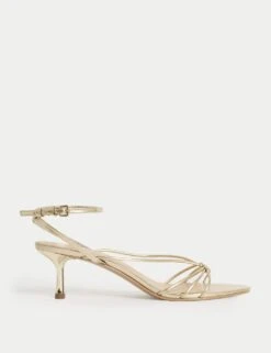 Buckle Strappy Stiletto Heel Sandals -M&S buckle strappy stiletto heel sandals 10