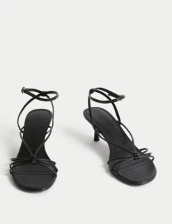 Buckle Strappy Stiletto Heel Sandals -M&S buckle strappy stiletto heel sandals 6