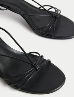 Buckle Strappy Stiletto Heel Sandals -M&S buckle strappy stiletto heel sandals 8