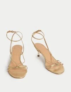 Buckle Strappy Stiletto Heel Sandals -M&S buckle strappy stiletto heel sandals 9