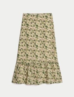 Chiffon Floral Midi Circle Skirt 15 Chiffon Floral Midi Circle Skirt -M&S chiffon floral midi circle skirt 4