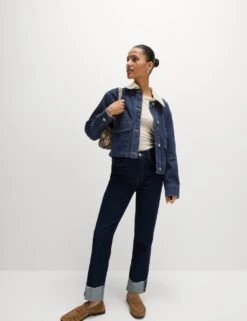 Collared Relaxed Denim Jacket -M&S collared relaxed denim jacket 10