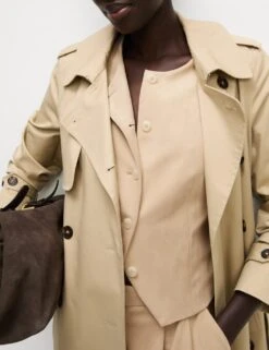 Collarless Suedette Waistcoat -M&S collarless waistcoat 1