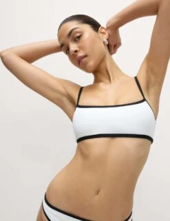 Contrast Trim Scoop Neck Bikini Top -M&S contrast trim scoop neck bikini top 14