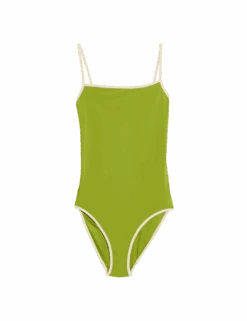 Contrast Trim Square Neck Swimsuit -M&S contrast trim square neck swimsuit 2