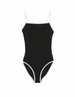 Contrast Trim Square Neck Swimsuit -M&S contrast trim square neck swimsuit