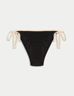 Contrast Trim Tie Side Bikini Bottoms 19 Contrast Trim Tie Side Bikini Bottoms -M&S contrast trim tie side bikini bottoms 7