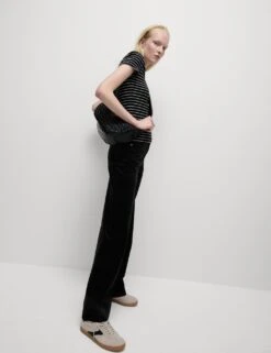 Cord Wide Leg Trousers -M&S cord wide leg trousers 14