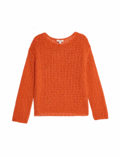 Cotton Blend Crew Neck Short Jumper 35 Cotton Blend Crew Neck Short Jumper -M&S cotton blend crew neck short jumper 1