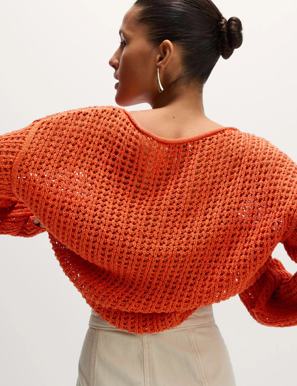 Cotton Blend Crew Neck Short Jumper 22 Cotton Blend Crew Neck Short Jumper - Image 20