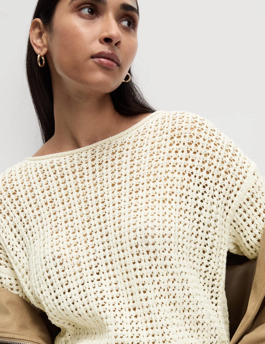 Cotton Blend Crew Neck Short Jumper 12 Cotton Blend Crew Neck Short Jumper - Image 10