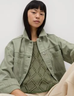 Cotton Blend Diamond Stitch Knitted Vest -M&S cotton blend diamond stitch knitted vest 11