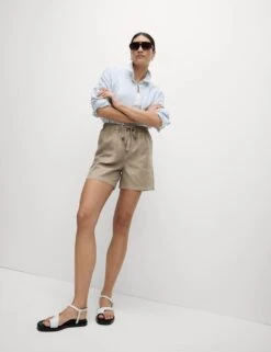 Cotton Blend Garment Dye Shorts -M&S cotton blend garment dye shorts 15