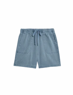 Cotton Blend Garment Dye Shorts -M&S cotton blend garment dye shorts