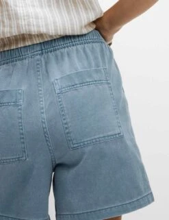 Cotton Blend Garment Dye Shorts -M&S cotton blend garment dye shorts 8