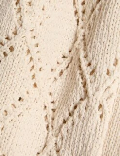 Cotton Blend Open Stitch Cropped Cardigan -M&S cotton blend open stitch cropped cardigan 14