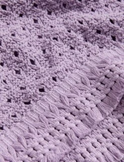 Cotton Blend Textured Crew Neck Fringe Jumper -M&S cotton blend textured crew neck fringe jumper 10