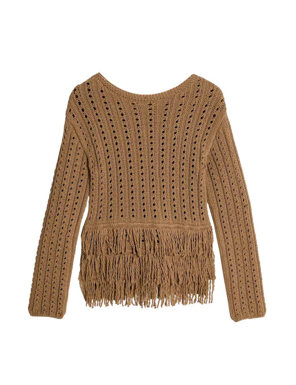 Cotton-Blend Textured Fringe Jumper 20 Cotton-Blend Textured Fringe Jumper - Image 18