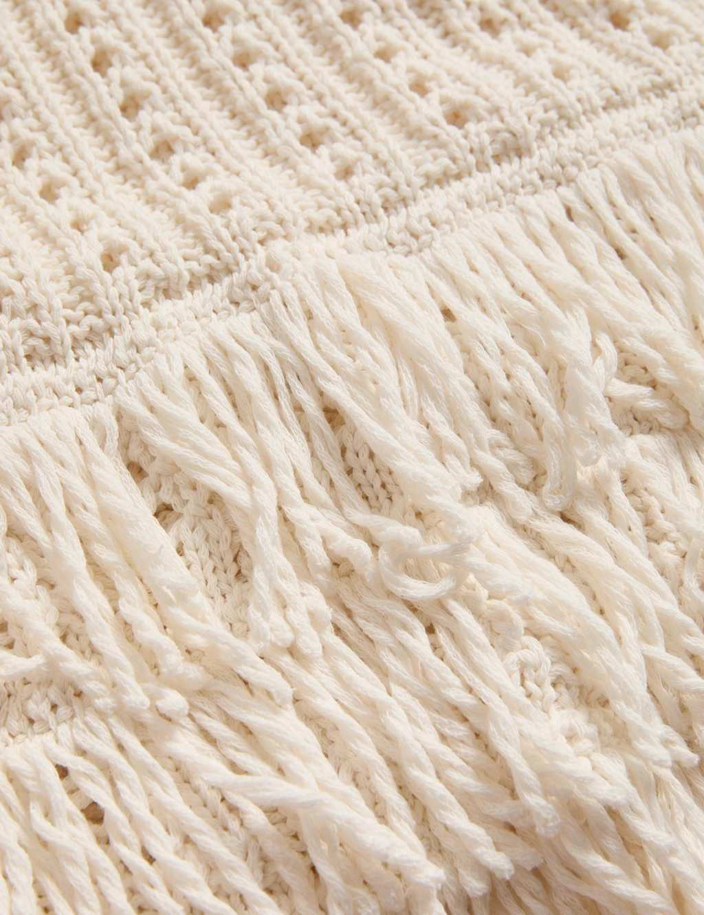 Cotton-Blend Textured Fringe Jumper 12 Cotton-Blend Textured Fringe Jumper - Image 10