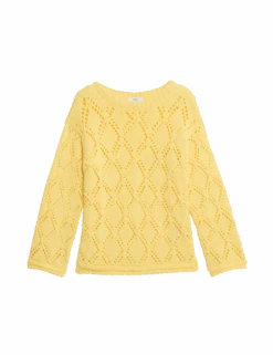 Cotton Blend Textured Jumper -M&S cotton blend textured jumper 1
