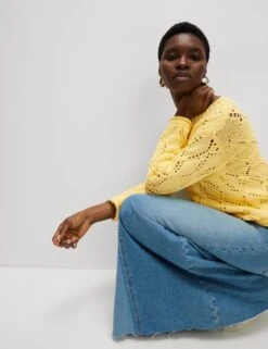 Cotton Blend Textured Jumper -M&S cotton blend textured jumper 17