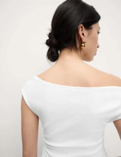 Cotton Rich Asymmetric Neck Vest -M&S cotton rich asymmetric neck vest 11